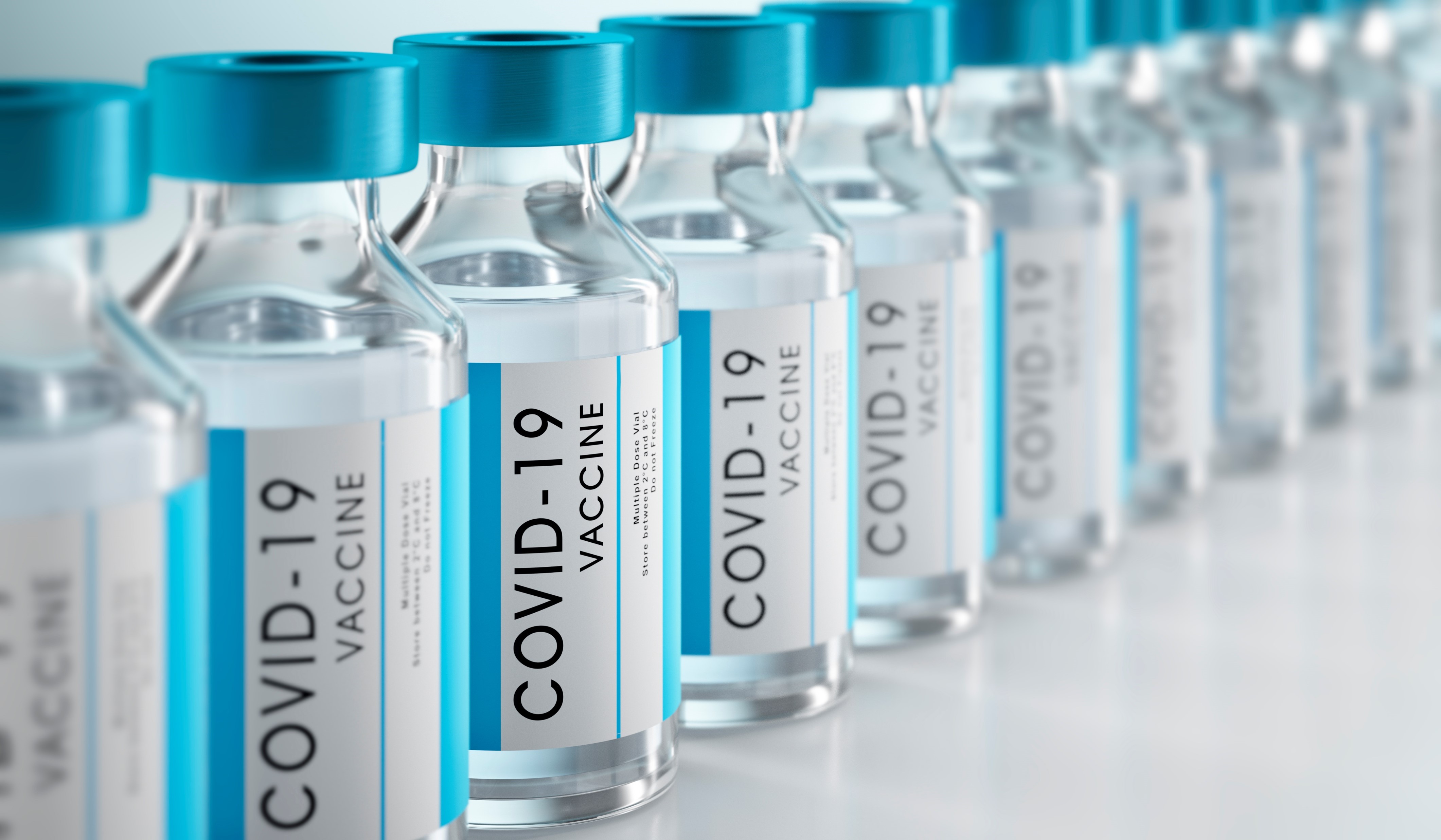 image of COVID-19 vaccin bottles